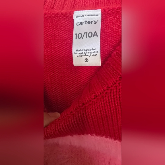 Carter's Red Sweater with Pink Heart and Arrow - Picture 2 of 2